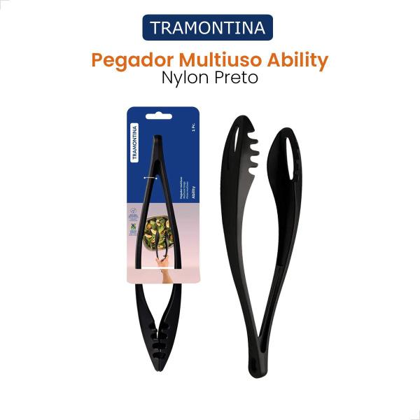 Pegador Multiuso Tramontina Ability Nylon Utensilio Cozinha 25163100 Imagem de Pegador Multiuso Tramontina Ability Nylon Utensilio Cozinha 25163100