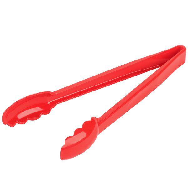 Imagem de Pegador ondulado/scallop vermelho 30,5 cm policarbonato cambro