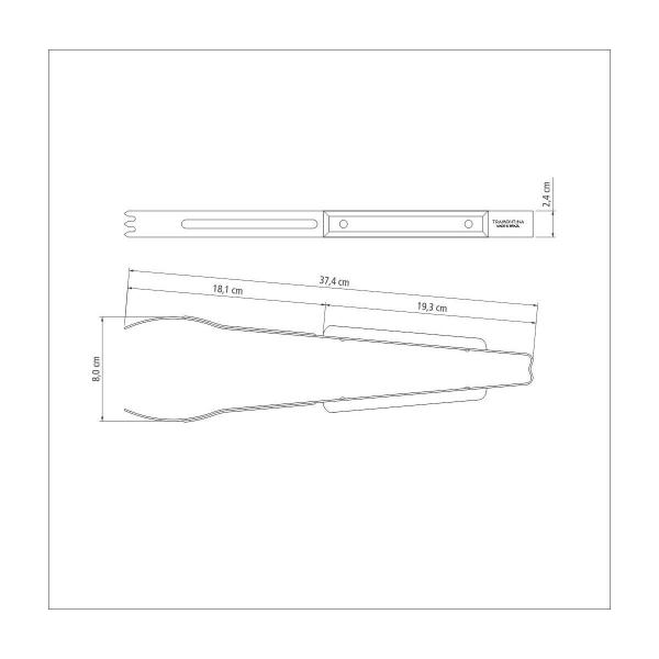 Imagem de Pegador para Carne Tramontina Churrasco com Lamina em Aço Inox e Cabo de Madeira 37 cm