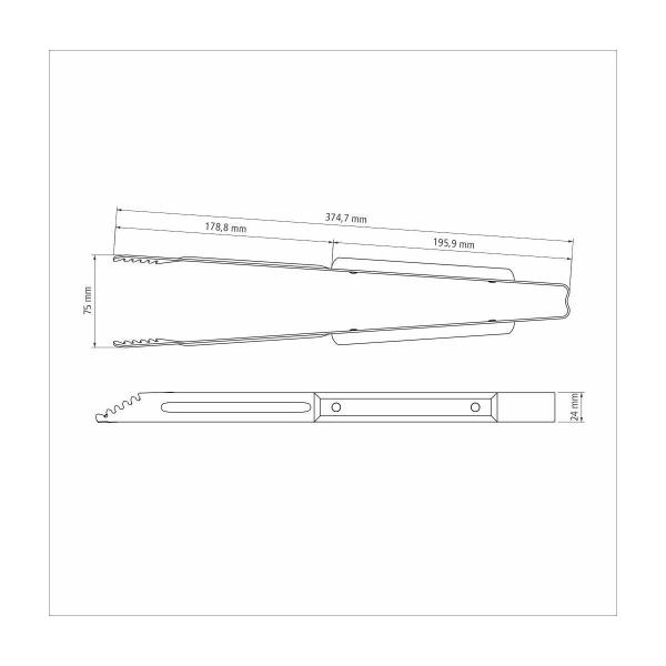 Imagem de Pegador para Carne Tramontina Churrasco com Lamina em Aço Inox e Cabo de Madeira 37 cm