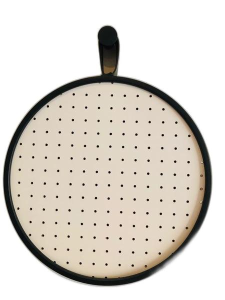 Imagem de Pegboard Alca Curta Preto Couro Preto- Fundo Branco 40 Cm