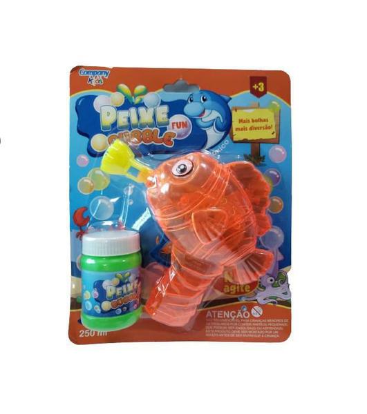 Peixe Laranja Lança Bolhas De Sabão Com Luz Company Kids Imagem de Peixe Laranja Lança Bolhas De Sabão Com Luz Company Kids