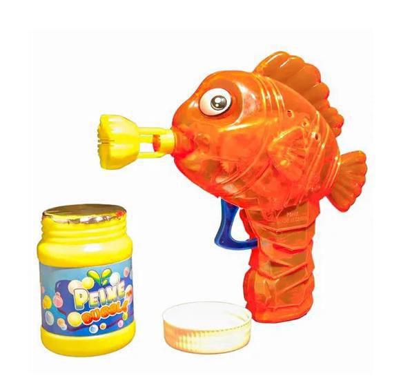 Peixe Laranja Lança Bolhas De Sabão Com Luz Company Kids Imagem de Peixe Laranja Lança Bolhas De Sabão Com Luz Company Kids