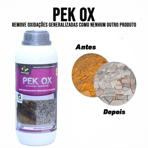 Imagem de Pek Ox 1 litro - pisoclean Removedor De Ferrugem Pisoclean