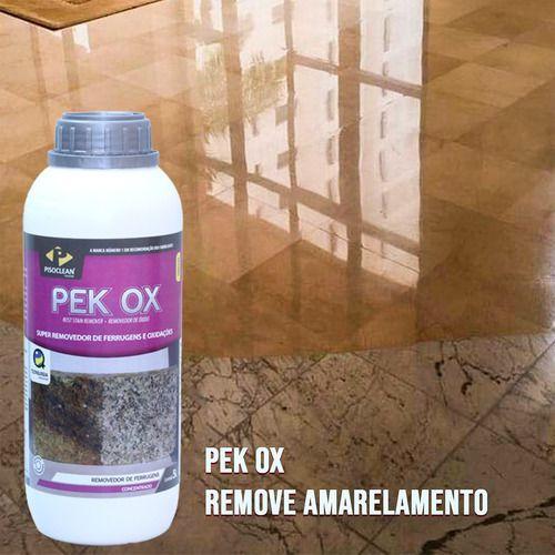 Imagem de Pek ox - removedor de ferrugens e oxidações para pedras - pisoclean - 1 litro