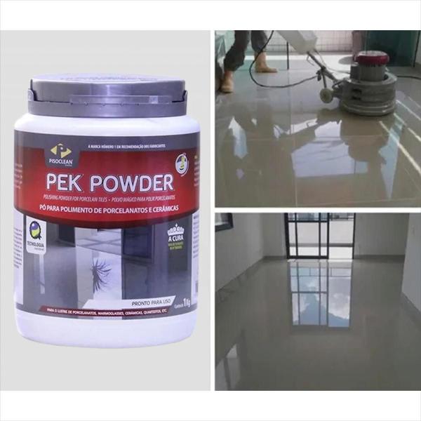 Pek Powder Pisoclean 1Kg Pó Polimento Para Porcelanato Imagem de Pek Powder Pisoclean 1Kg Pó Polimento Para Porcelanato