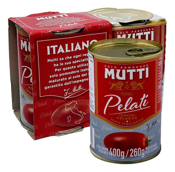 Pelati Italiano Mutti Tomates Pelados Lata 400g 1 Unidade Imagem de Pelati Italiano Mutti Tomates Pelados Lata 400g 1 Unidade