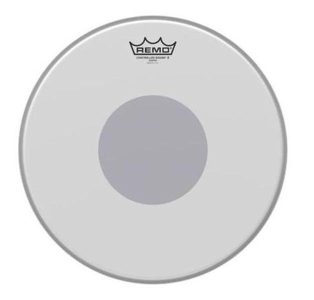 Imagem de Pele 14" Controlled Sound X Porosa C/ Circulo Preto Remo CX-0114-10