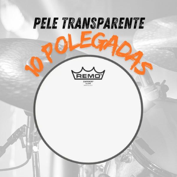 Imagem de Pele Batedeira para Tom Remo Emperor 10" BE-0310-00 Clear