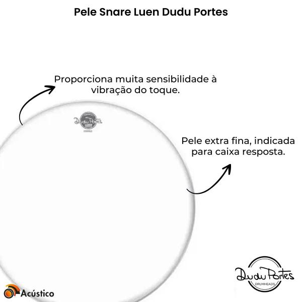 Imagem de Pele De Bateria Luen Dudu Portes Snare Resposta 10"