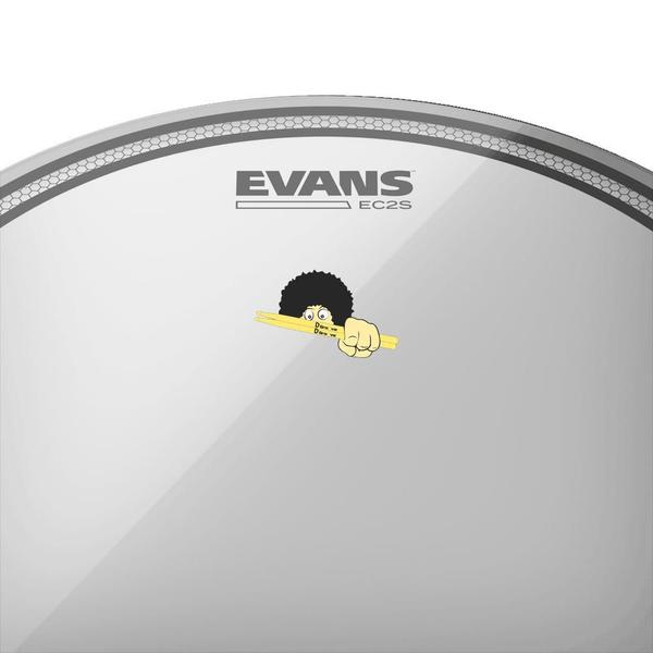 Imagem de Pele para surdo/bumbo 16 - Evans EC2 clear SST Filme Duplo com Anel level 360