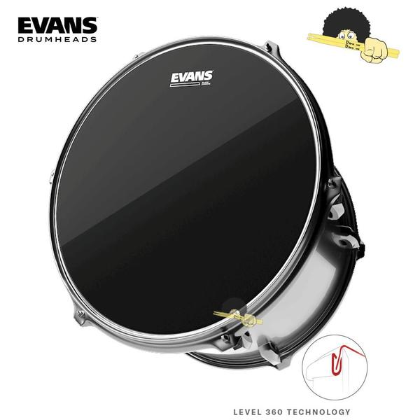 Imagem de Pele para Surdo/Caixa 14 - Evans Black Chrome Filme Duplo Level 360