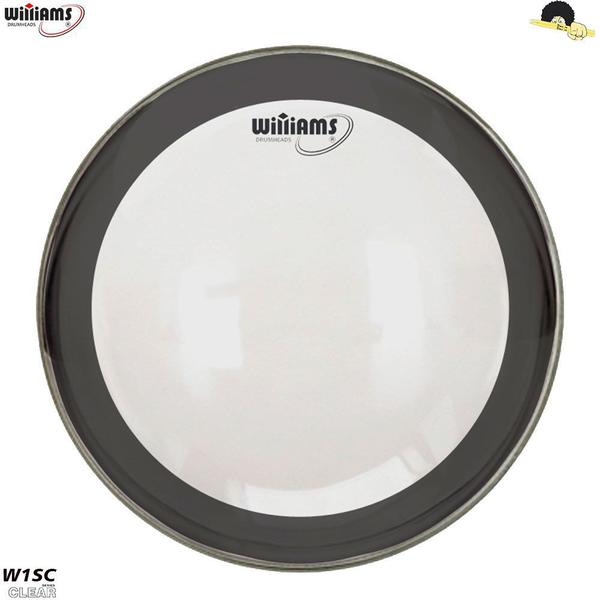 Pele para Surdo/Caixa Williams Clear - W1SC Filme simples com Anel abafador 14 - Williams Drumheads Imagem de Pele para Surdo/Caixa Williams Clear - W1SC Filme simples com Anel abafador 14