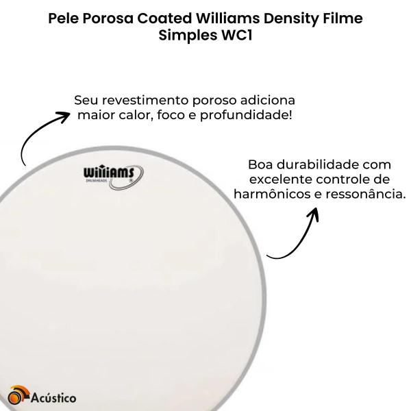 Pele Porosa Coated Williams Density Filme Simples WC1 13" Imagem de Pele Porosa Coated Williams Density Filme Simples WC1 13"