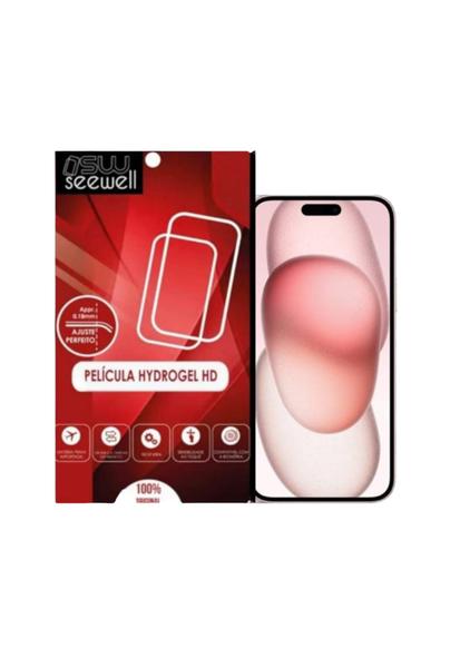 Imagem de Pelicila Gel Hydrogel HD Frontal Compatível Para iPhone 15 Plus