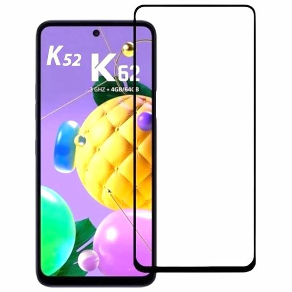 Imagem de Película 3D Vidro para LG K62 Borda Preta