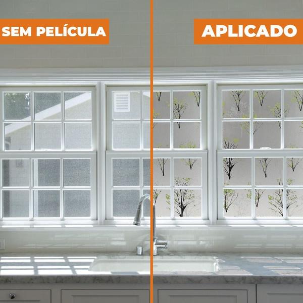 Pelicula Adesiva Eletrostatica para Box de Vidro Jateado Arvore 190x120cm - Open Star Imagem de Pelicula Adesiva Eletrostatica para Box de Vidro Jateado Arvore 190x120cm
