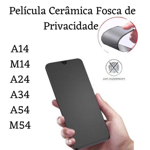 Imagem de Película Cerâmica Fosca Privacidade para Samsung Galaxy M14