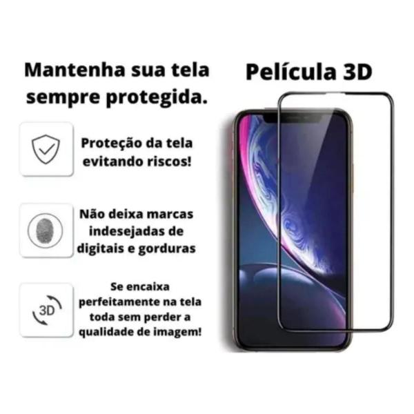 Imagem de Pelicula Curvada Para Moto Edge 50 PRO Pelicula de Vidro 3D