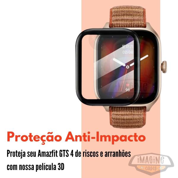 Imagem de Película De Proteção 3d Nano Gel Para Amazfit Gts 4 - Novo