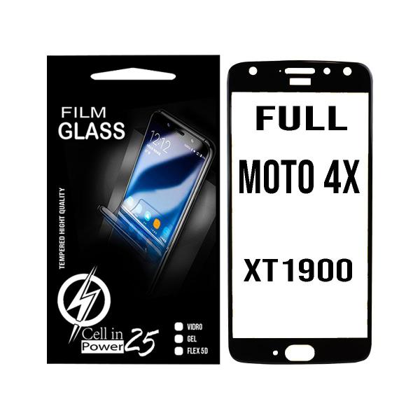 Imagem de Película De Vidro 3d Moto X4 XT1900 5.2 Preta Cobre A 100% - Cell In Power25