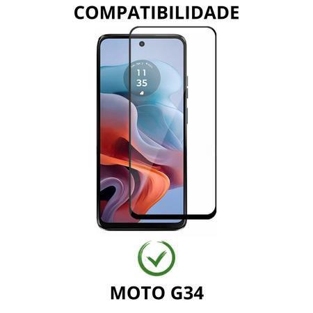 Imagem de Pelicula de vidro 3d motorola moto g34