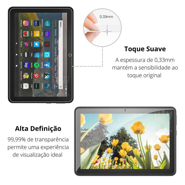 Imagem de Película de Vidro 9h Compativel Com Tablet Amazon Fire Hd8