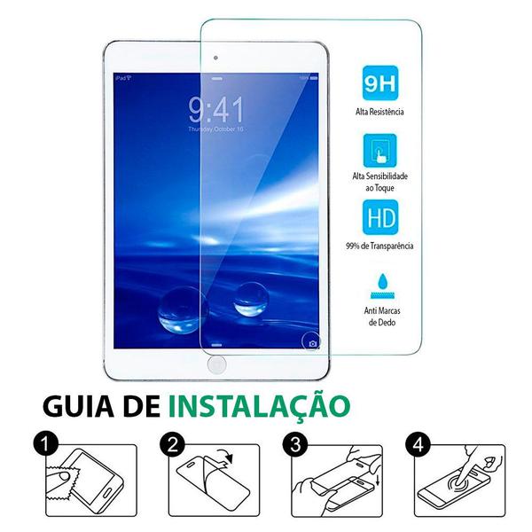 Imagem de Pelicula de Vidro Para Ipad 8 8ª Geração A2270 A2428 A2429 A2430 Tela 10.2 Encaixe Perfeito Anti Impacto