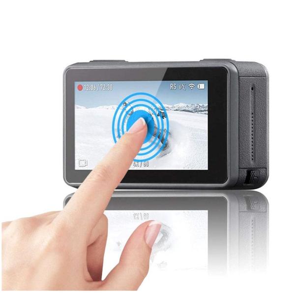 Película de Vidro para Lente e LCDs Câmera Osmo Action 1 - Shoot Imagem de Película de Vidro para Lente e LCDs Câmera Osmo Action 1