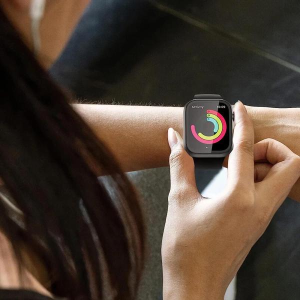 Imagem de Película de Vidro Temperado para Apple Watch Série 9/8/7/6/5/4/3/2/1/SE (49mm, 45mm, 41mm)