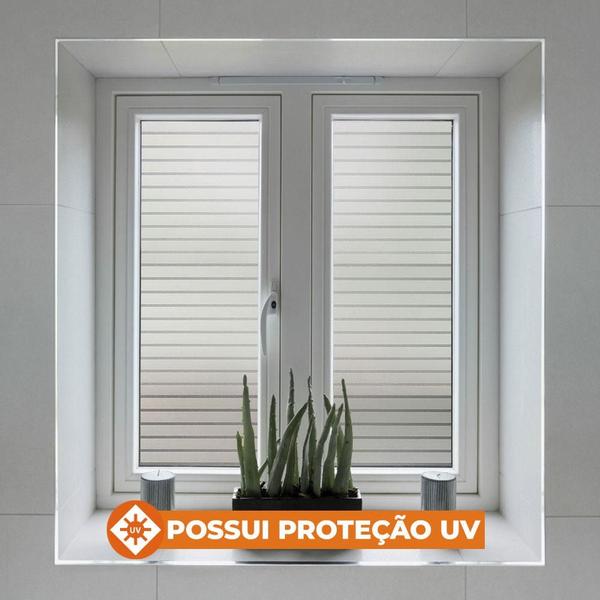 Pelicula Eletrostatica para Box de Vidro Blindex Jateado Faixas Degrade 190x120cm - Open Star Imagem de Pelicula Eletrostatica para Box de Vidro Blindex Jateado Faixas Degrade 190x120cm