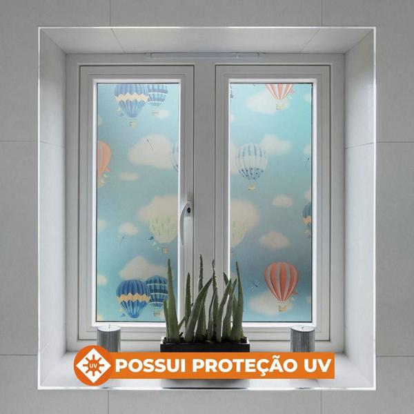 Pelicula Eletrostatica para Box de Vidro Blindex Jateado Nuvem Azul 190x120cm - Open Star Imagem de Pelicula Eletrostatica para Box de Vidro Blindex Jateado Nuvem Azul 190x120cm