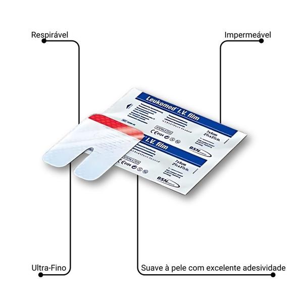 Imagem de Película Filme Transparente I.V Leukomed 7cm x 9cm BSN Medical