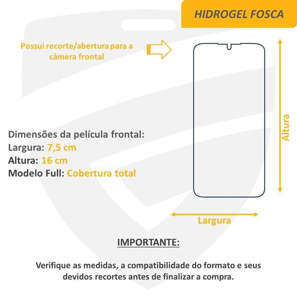 Imagem de Película Frontal e Traseira Hidrogel Fosca para Samsung Galaxy A15 5G 6.5" - GuardianForce