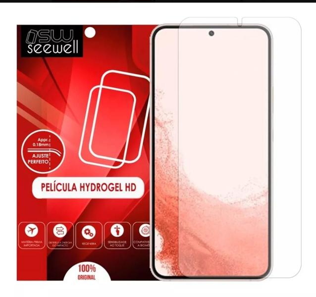 Imagem de Película Gel Hidrogel Hd Anti Impacto Frontal P/ Samsung S23 + Capa Capinha