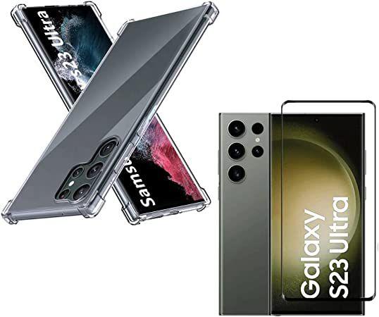 Imagem de Película Gel Hidrogel Hd Anti Impacto Frontal P/ Samsung S23 Ultra + Capa Capinha