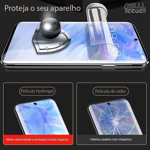 Imagem de Pelicula Hydrogel HD Fosca Moto G9 Play Anti Impacto - Cobre toda a tela