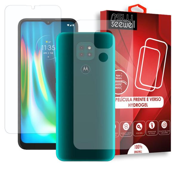 Imagem de Pelicula Hydrogel HD Motorola G9 Play Frente e Verso - 100% Transparente