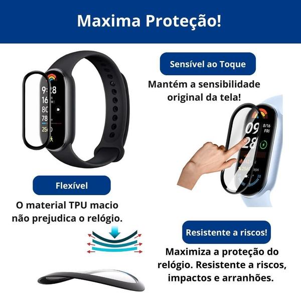 Imagem de Película Para Xiaomi Smart Band 9 - Silicone Anti Queda