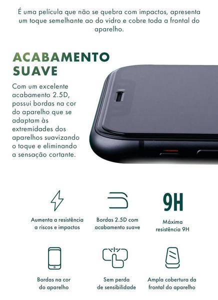 Imagem de Película Premium HPrime Fiber Pro Privacidade para iPhone 13 / 13 Pro