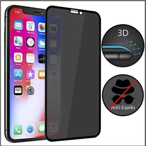 Imagem de Película Privacidade 3d Anti Espiã Compatível Para iPhone 13 / 13 Pro