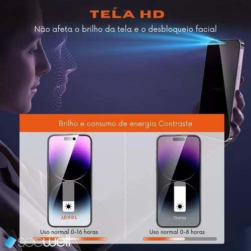 Imagem de Película Privacidade Hydrogel Compatível Para iPhone 16/iPhone 16 Plus/iPhone16 Pro/iPhone 16 Pro Max