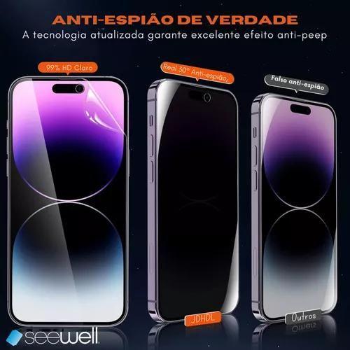 Imagem de Película Privacidade Hydrogel Compatível Para iPhone 16/iPhone 16 Plus/iPhone16 Pro/iPhone 16 Pro Max