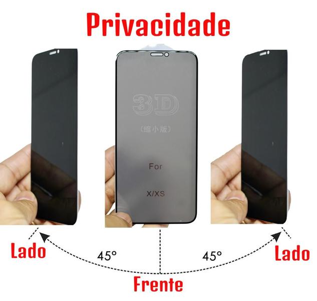 Imagem de Pelicula Privacidade Vidro 3d 5d 9d Para Galaxy A16 Proteção