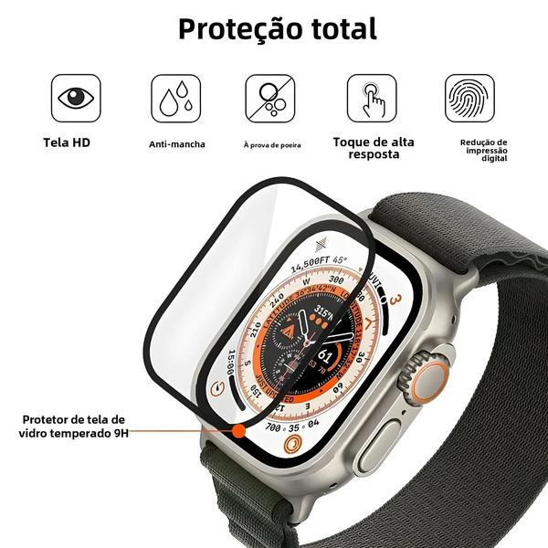 Imagem de Película Protetora de Tela 3D Ultra Transparente para Apple Watch Series 9-6 (49mm, 45mm, 44mm, 41mm, 40mm)