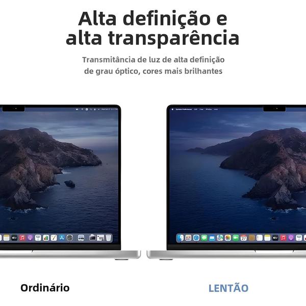 Imagem de Película Protetora de Tela HD Transparente para Macbook Air/Pro (11, 13, 14, 15 e 16 polegadas) - M1 e M2