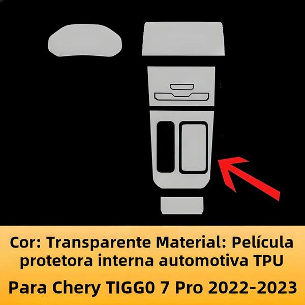 Imagem de Película Protetora de TPU para Tela de Navegação do Chery Tiggo 7 Pro (2022-2023)