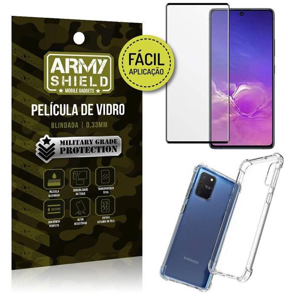 Imagem de Película Vidro 3D Para S10 Lite 6,7+Capinha Anti Impacto