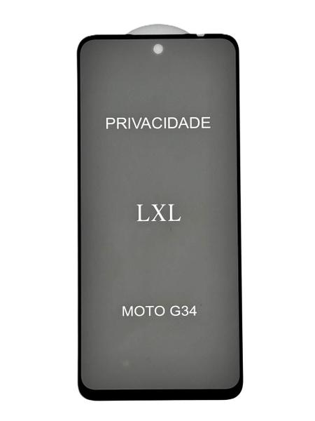 Imagem de Pelicula Vidro 3d Privacidade Anti Spy Para Motorola Moto G34