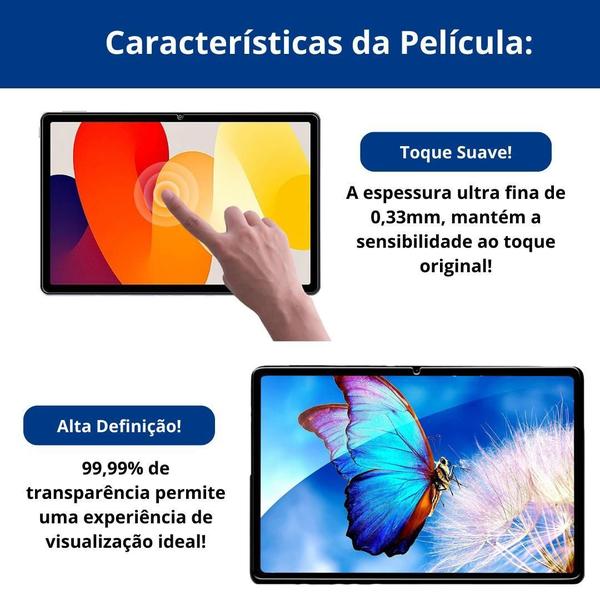 Imagem de Película Vidro Anti Impacto Para Tablet Redmi Pad Se 11